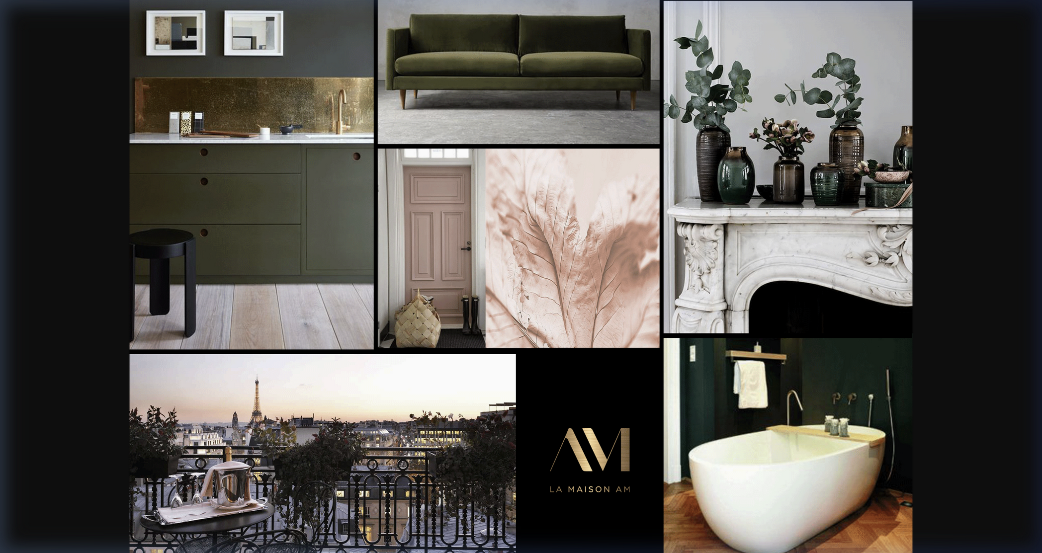 Planche d'ambiance La Maison AM — Style Parisienne